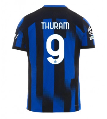 Inter Milan Marcus Thuram #9 Replika Hjemmebanetrøje 2023-24 Kortærmet